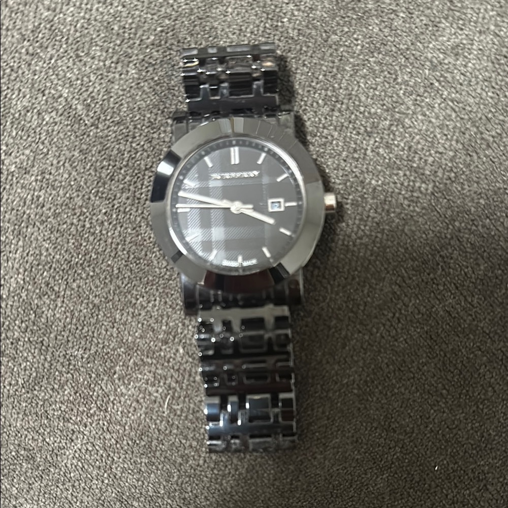 Burberry Black Plaid Watch